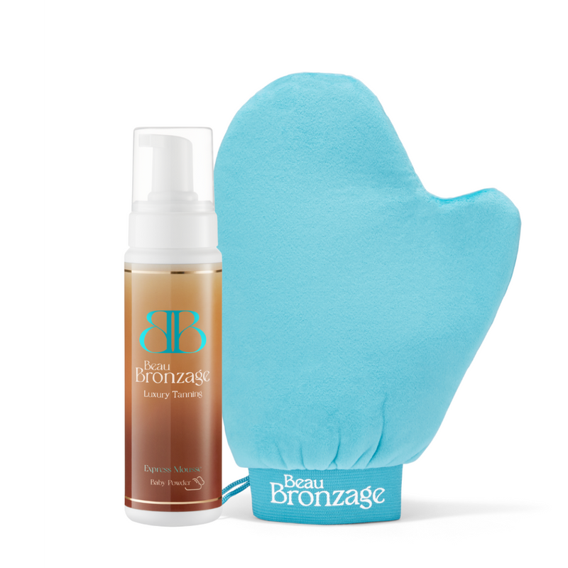 EXPRESS TANNING MOUSSE 200ML & BODY MITT