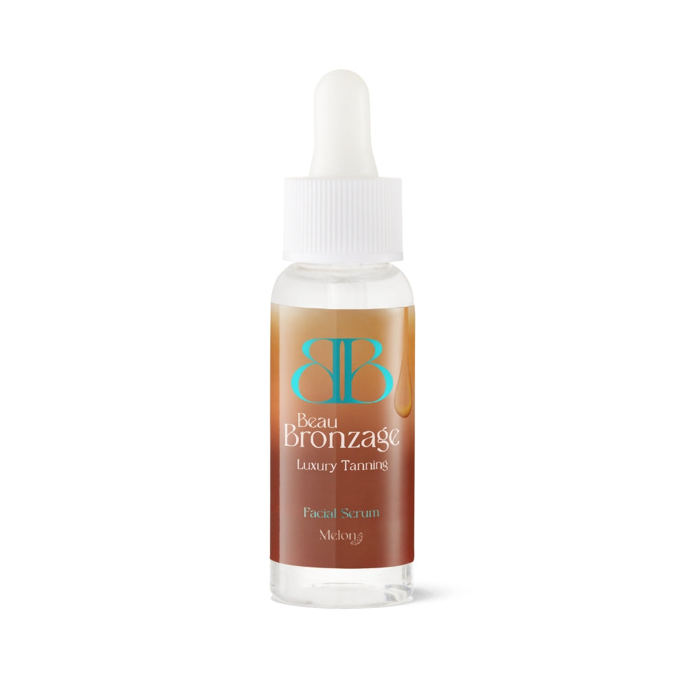 Beau Bronzage Face Drops with Hyaluronic Acid and melon scent