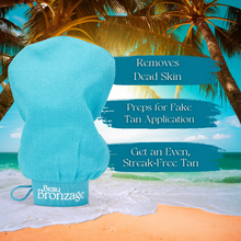 Beau Bronzage Exfoliation Mitt - removes dead skin, preps for fake tan application and gives an even and streak-free tan