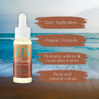 Beau Bronzage Tanning Facial Drops hydrates, softens and evens skin texture, leaving you with a beautiful and natural glow